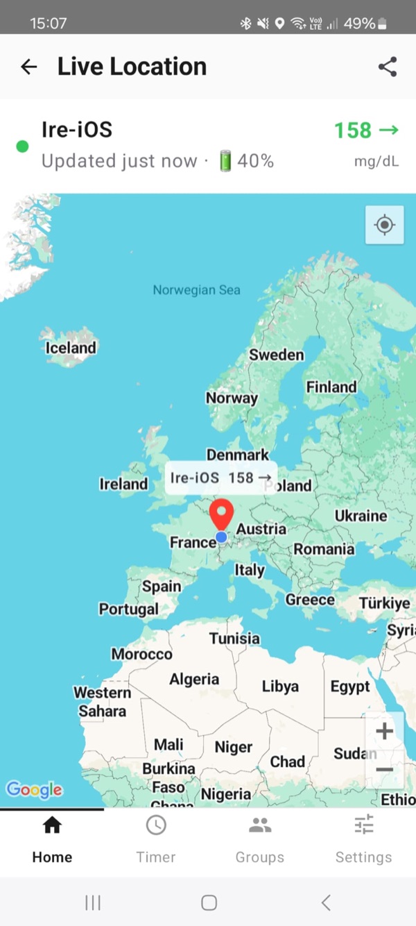 Live map